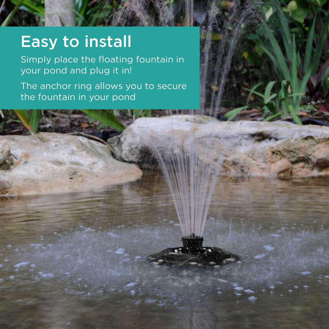 Floating Fountain in pond