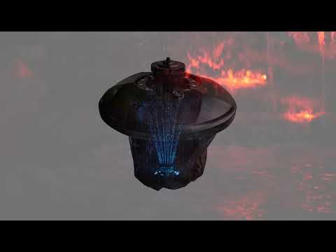 See the floating fountain in action