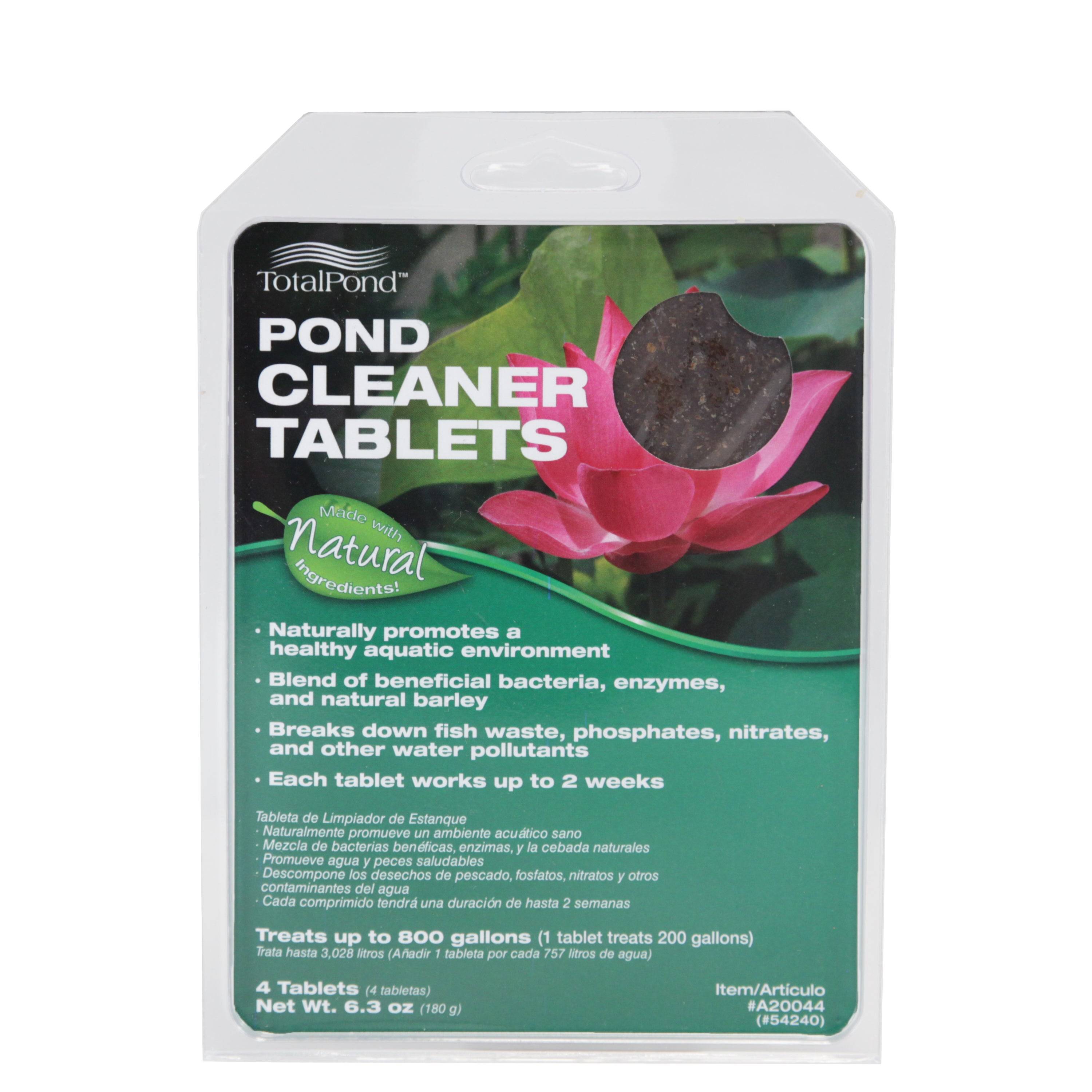 Pond Cleaner Tablets with beneficial bacteria and barley TotalPond