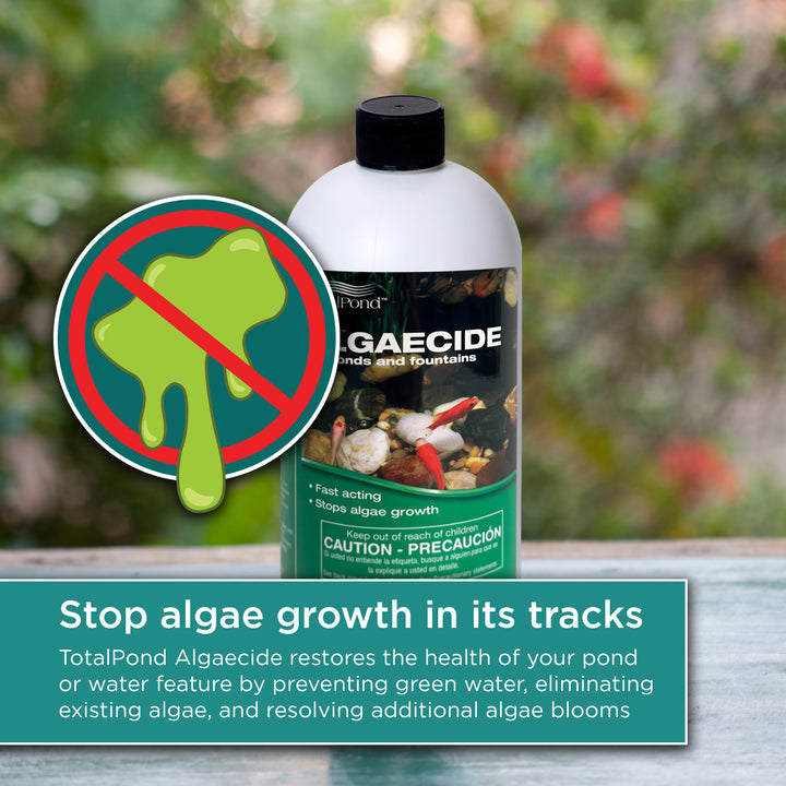 TotalPond Algaecide stop algae growth in its tracks