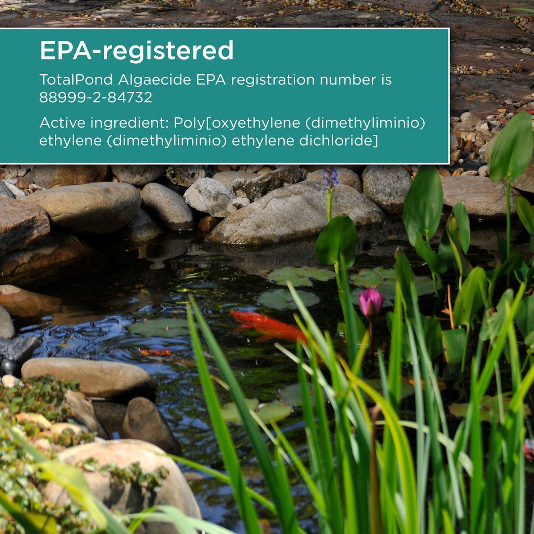 TotalPond Algaecide is EPA-registered