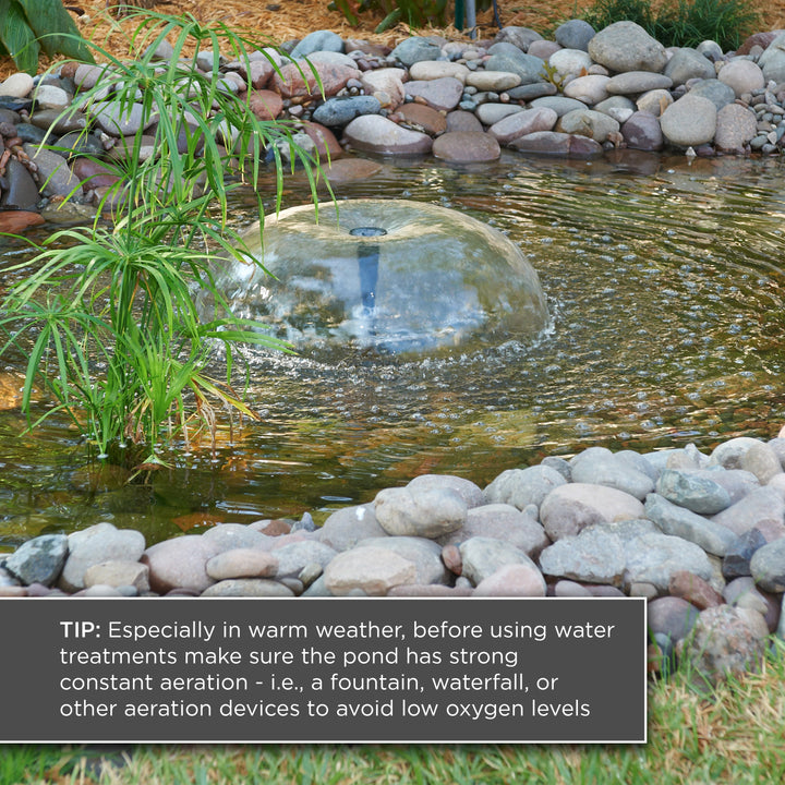 Before using TotalPond Algaecide, make sure there&