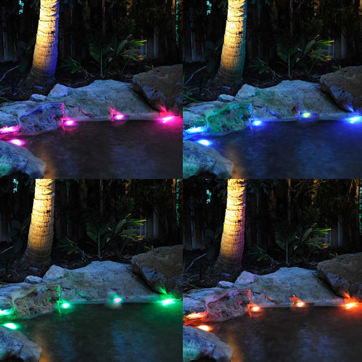Color Changing Pond and Landscape Lights, Set of 4