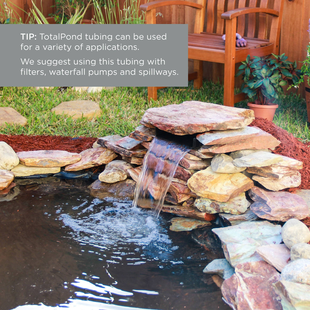 Tip for using 3/4 in. Corrugated Tubing for applications, like with filters, waterfall pumps, and spillways