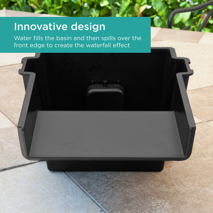 Waterfall spillway features innovative design