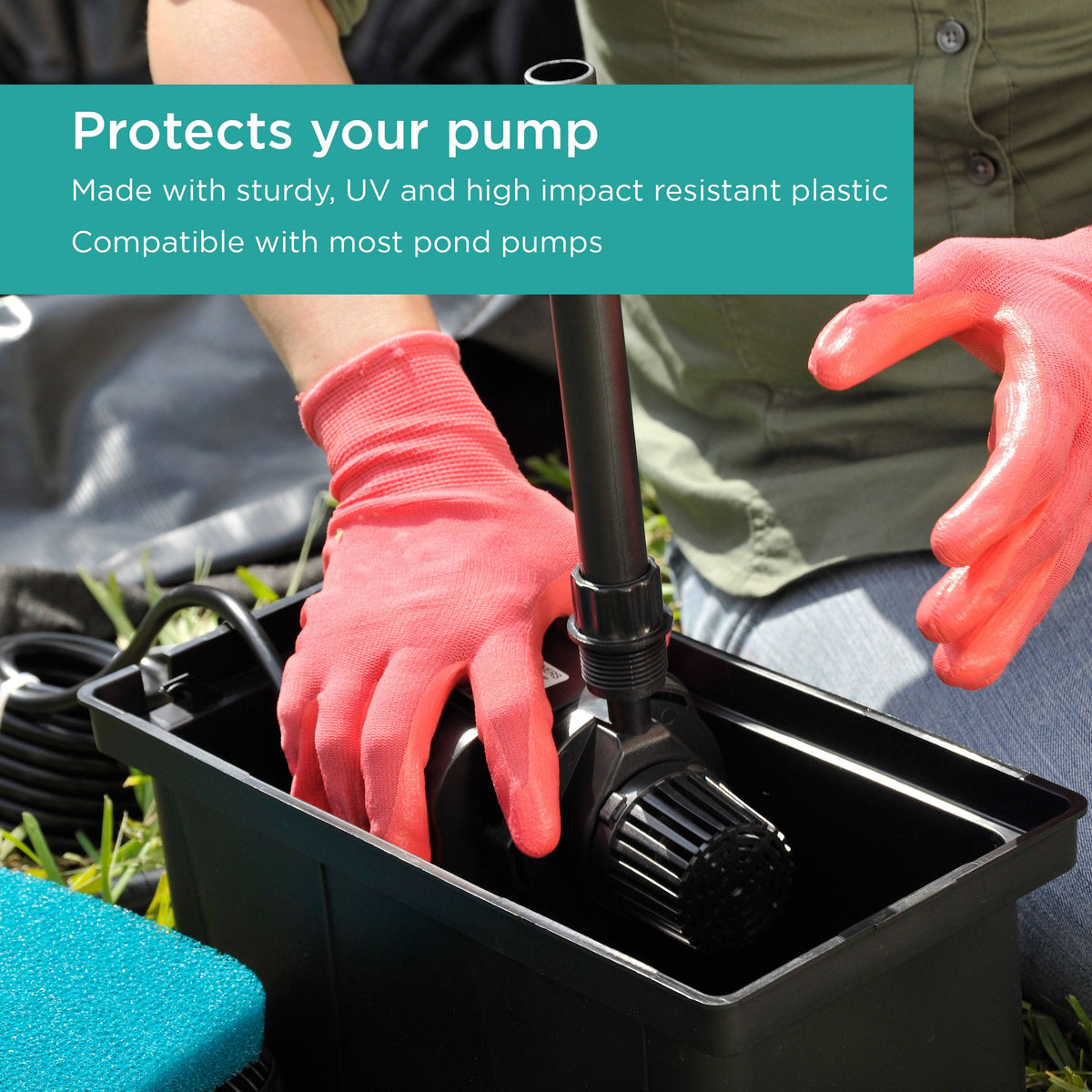 Universal Pump Filter Box features pump protection 